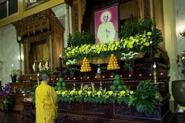 Di ảnh Bồ-tát Thích Quảng Đức tại Tổ đường Việt Nam Quốc Tự - Ảnh: Minh Nhân