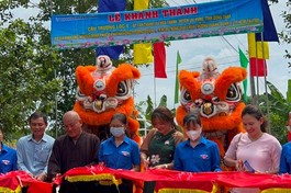 Cắt băng khánh thành cầu Trường Lộc 6 - Ảnh: T.Q