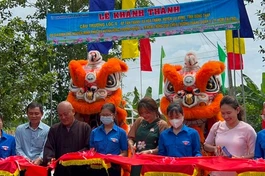Cắt băng khánh thành cầu Trường Lộc 6 - Ảnh: T.Q