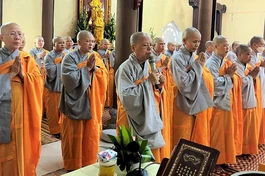 Chư Ni trang nghiêm thực hiện an cư tập trung kỳ 1 - Phật lịch 2566