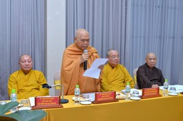 Hòa thượng Thích Giác Toàn với vai trò nhân chứng lịch sử phát biểu tại hội thảo