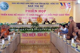 Bà Rịa - Vũng Tàu: Trung ương GHPGVN, Ban Thường trực Ban Trị sự tỉnh thống nhất công tác đại hội