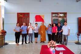 Khánh thành căn nhà Đại đoàn kết của gia đình bà Thủy