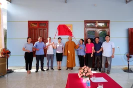 Khánh thành căn nhà Đại đoàn kết của gia đình bà Thủy