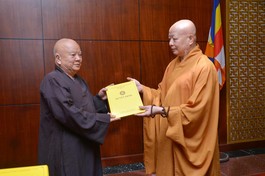 Hòa thượng Thích Thiện Minh, Trưởng ban Trị sự TP.Thủ Đức, Phó Trưởng ban Tăng sự nhận quyết định