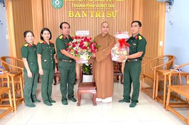 Ban Chỉ huy Quân sự TP.Vũng Tàu thăm, chúc mừng nhân mùa Vu lan - Báo hiếu