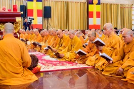 Chư tôn đức Ban Trị sự TP.HCM, các quận huyện trì tụng kinh Di Đà, Hồng danh và Vu lan