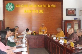 Ban Trị sự GHPGVN tỉnh Lâm Đồng khóa IX, nhiệm kỳ 2017-2022 nhằm rà soát công tác tổ chức đại hội 