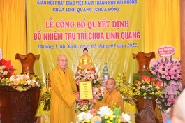 Thượng tọa Thích Quảng Truyền, Trưởng ban Trị sự GHPGVN tỉnh Lạng Sơn được bổ nhiệm trụ trì chùa Đôn