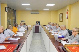 Buổi họp của Ban Tổ chức Đại lễ, tại Việt Nam Quốc Tự 