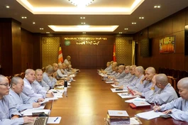 Ban Tổ chức Đại lễ tưởng niệm Đức Thánh Tổ Ni Đại Ái Đạo họp tại Việt Nam Quốc Tự