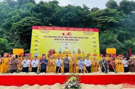 Nghi thức khởi công xây dựng chùa Trúc Lâm đảo Trần