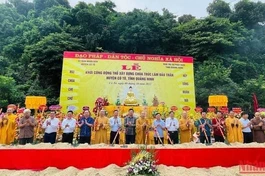 Nghi thức khởi công xây dựng chùa Trúc Lâm đảo Trần
