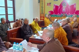 Ban Thường Trực Ban Trị sự Phật giáo tỉnh Gia Lai họp buổi đầu tiên trong nhiệm kỳ 2022-2027 