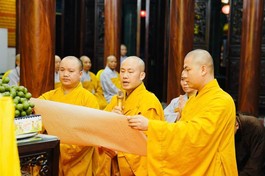 Ban Tổ chức Đại giới đàn cung an chức sự