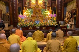 Lễ cầu nguyện an vị tượng Phật tại chùa Trúc Lâm Đầm Hà 