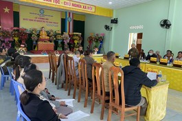 Ban Trị sự Phật giáo huyện Tiên Phước tổng kết Phật sự năm 2022