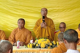 Hòa thượng Thích Nhựt Tấn ban lời đạo từ