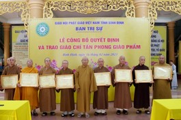 71 vị Tăng Ni được chính thức tấn phong giáo phẩm