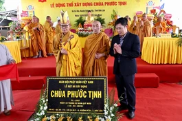 Đặt đá khởi công trùng tu ngôi Tam bảo chùa Phước Tịnh