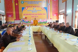 Buổi họp mở rộng nhằm triển khai một số hoạt động Phật sự