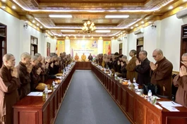 Ban Trị sự GHPGVN tỉnh họp triển khai một số công tác Phật sự quan trọng năm 2023