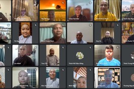 Ban Tổ chức họp trực tuyến thảo luận về hội trại "Tuổi trẻ và Phật giáo" lần thứ 14
