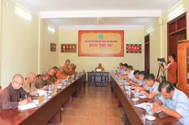 Buổi họp của Ban Thường trực tỉnh cùng Tăng Ni các tự viện đang sinh hoạt tự phát