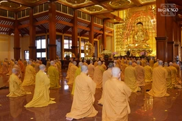 Chư Tăng TP.HCM tác pháp An cư kiết hạ Phật lịch 2567 tại Việt Nam Quốc Tự