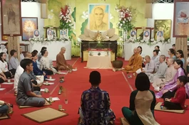 Ban Văn hóa Phật giáo tỉnh Khánh Hòa tổ chức thiền trà với chủ đề: “Lửa thiêng soi thế giới”