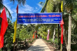 Khánh thành tuyến đường bê-tông Văn Thánh 3 tại ấp Tân Quới Đông A và B