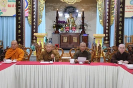 Chư tôn hai ban chuyên môn thảo luận các hoạt động Phật sự nhân mùa An cư kiết hạ Phật lịch 2567.