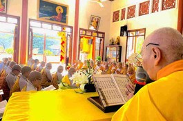 Chư Ni Bố-tát, trùng tuyên giới luật kỳ đầu tiên trong ba tháng An cư kiết hạ