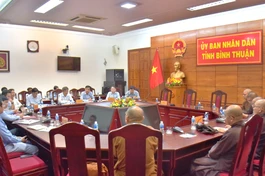 Buổi làm việc của đại diện Ban Thường trực Ban Trị sự tỉnh và lãnh đạo UBND tỉnh