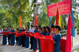 Cắt băng khánh thành cầu Trường Lộc 14 tại P.Long Tuyền, Q.Bình Thủy