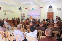 Hội nghị sơ kết 6 hoạt động Phật sự 6 tháng đầu năm và triển khai Phật sự 6 tháng cuối năm 2023