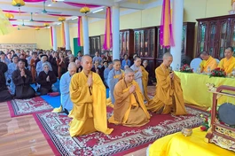 Lễ khai pháp khóa An cư kiết hạ Phật lịch 2567 tại chùa Đống Lân