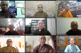 Thường trực Ban Giáo dục Phật giáo TP.HCM họp trực tuyến 