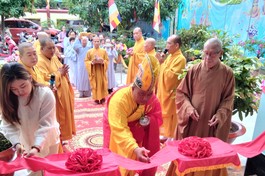 Tây Ninh: Chùa Long Sơn tổ chức lễ hoàn nguyện giảng đường