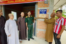 Ngôi nhà được nghiệm thu, bàn giao đến gia đình 