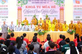 Khóa tu mùa hè với chủ đề “Người con hiếu đạo - 2023” 