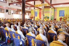 Lễ tổng bế giảng khóa An cư kiết hạ của Phật giáo tỉnh Long An