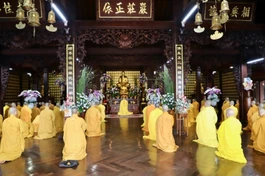 Chư Tăng chùa Sắc tứ Khải Đoan tổ chức lễ tác pháp, kết thúc khóa An cư kiết hạ Phật lịch 2567