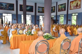 Chư Tăng, Ni GHPGVN tỉnh Ninh Thuận tổ chức lễ tạ pháp khóa An cư kiết hạ