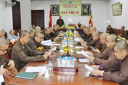  Ban Trị sự GHPGVN tỉnh họp báo cáo hoạt động Phật sự Quý III và triển khai chương trình Phật sự những tháng cuối năm 2023