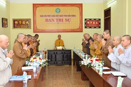  Ban Trị sự Phật giáo tỉnh Đắk Nông tổ chức buổi họp sau ba tháng An cư kiết hạ