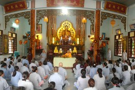Hơn 150 Phật tử tham gia khóa tu "Một ngày an lạc" lần thứ 3