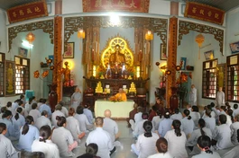 Hơn 150 Phật tử tham gia khóa tu "Một ngày an lạc" lần thứ 3