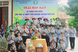 Trong ngày vui kỷ niệm chu niên 15 thành lập Gia đình Phật tử Huệ Quang