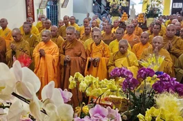 Chư tôn đức dâng nén tâm hương tưởng niệm nhân 6 năm ngày Trưởng lão Hòa Thượng Thích Trí Tâm viên tịch